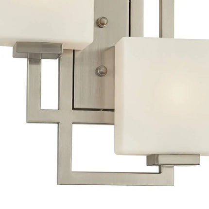 Possini Euro Lighting on the Square 15.5" Nickel Wall Sconces Set of 2 Possini Euro Design