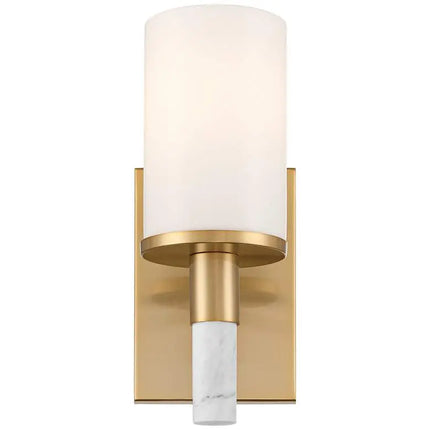 Possini Euro Lucius 11"H Soft Gold & Marble Wall Sconce Set of 2