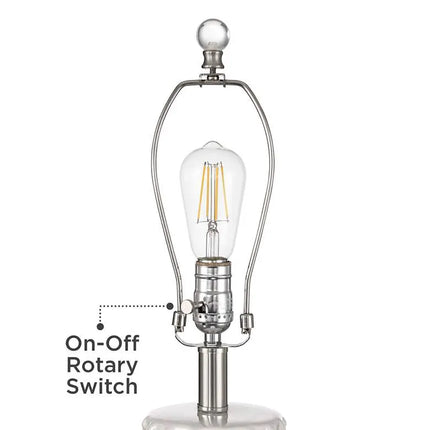 Possini Euro Luisa 28" High Modern Dimpled White Ceramic Table Lamp Possini Euro Design