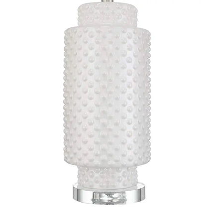 Possini Euro Luisa 28" High Modern Dimpled White Ceramic Table Lamp Possini Euro Design