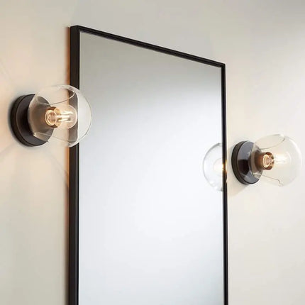 Possini Euro Michaelis 6 1/4" High Black Wall Sconce Set of 2 Possini Euro Design