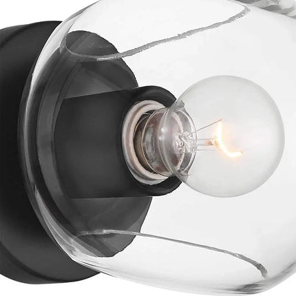 Possini Euro Michaelis 6 1/4" High Black Wall Sconce Set of 2 Possini Euro Design