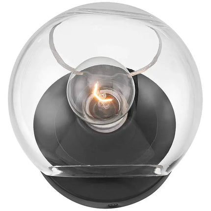 Possini Euro Michaelis 6 1/4" High Black Wall Sconce Set of 2 Possini Euro Design