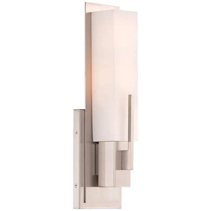 Possini Euro Midtown 15" High Satin Nickel Wall Sconce Set of 2 Possini Euro Design