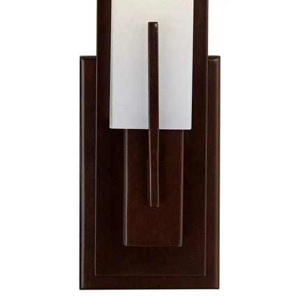 Possini Euro Midtown 15" High White Glass Bronze Wall Sconce Set of 2 Possini Euro Design