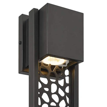 Possini Euro Miele 16" High Matte Black Wall Sconce Set of 2 Possini Euro Design