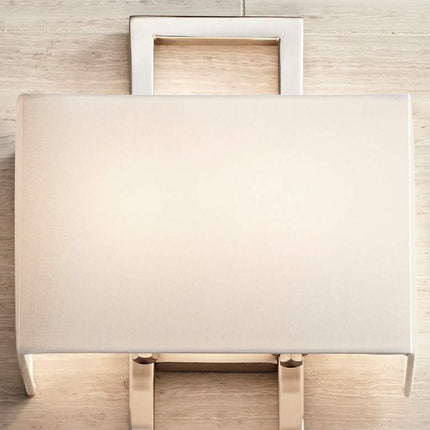 Possini Euro Modena 15 1/2" High Brushed Nickel Wall Sconce Set of 2