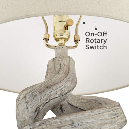 Possini Euro Organic Twist 29 1/8" Sculptural Rustic Modern Table Lamp