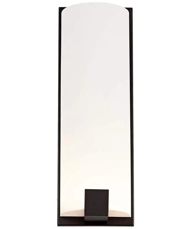 Possini Euro Rigdon 19 1/2"H Bronze & White Wall Sconce Set of 2 Possini Euro Design