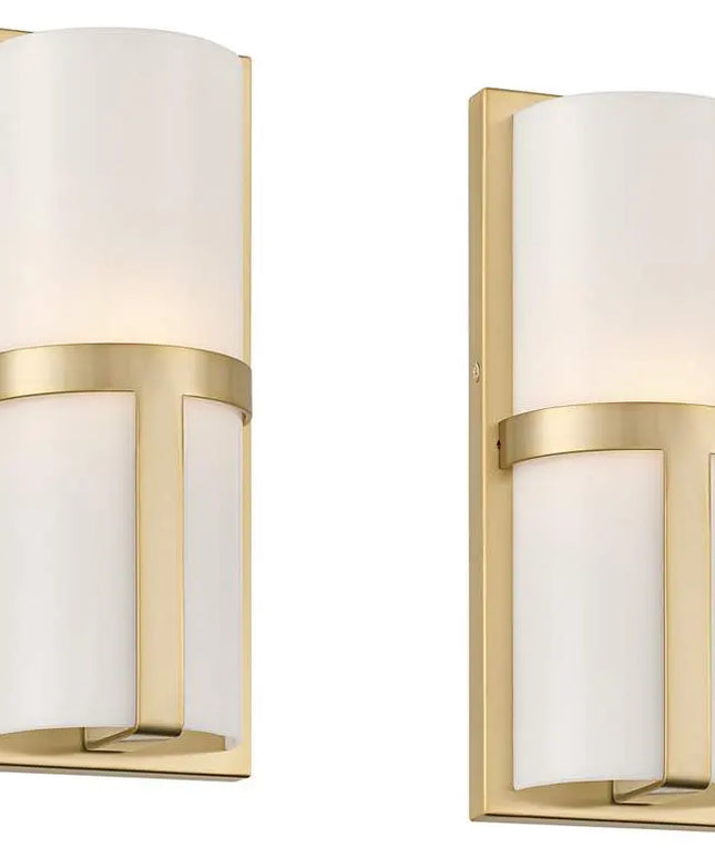 Possini Euro Roma 12" High Soft Gold Wall Sconce Set of 2 Possini Euro Design