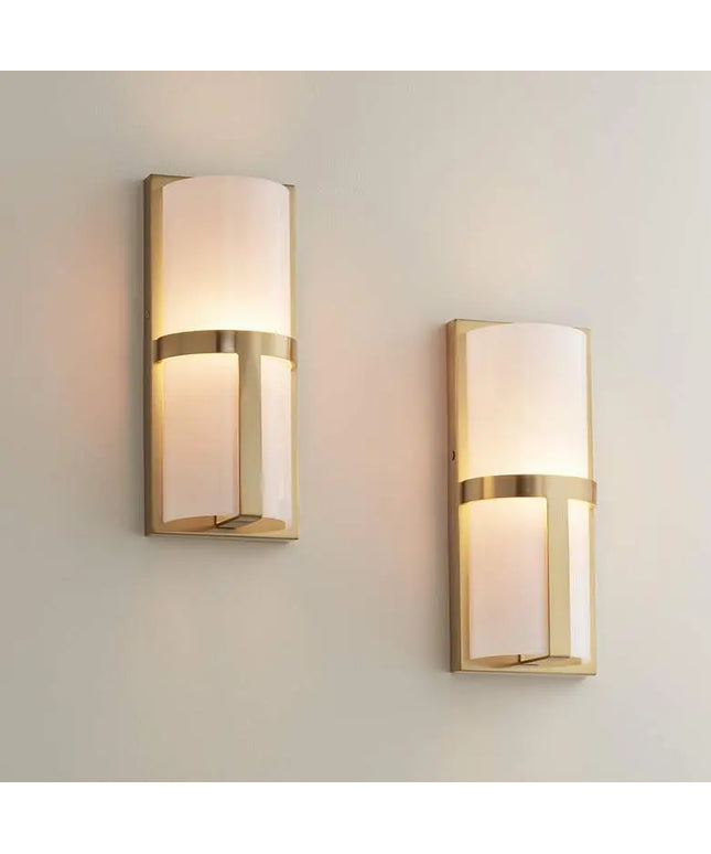 Possini Euro Roma 12" High Soft Gold Wall Sconce Set of 2 Possini Euro Design