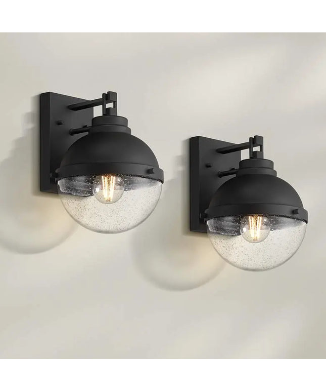 Possini Euro Sargasso 11" Sand Black Wall Sconce Set of 2 Possini Euro Design