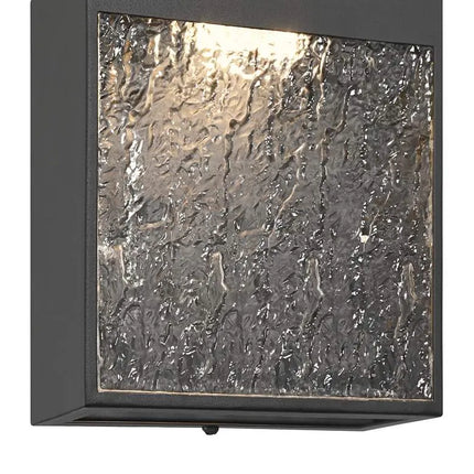 Possini Euro Sofia 8 1/2"H Black and Glass LED Wall Sconce Set of 2 Possini Euro Design