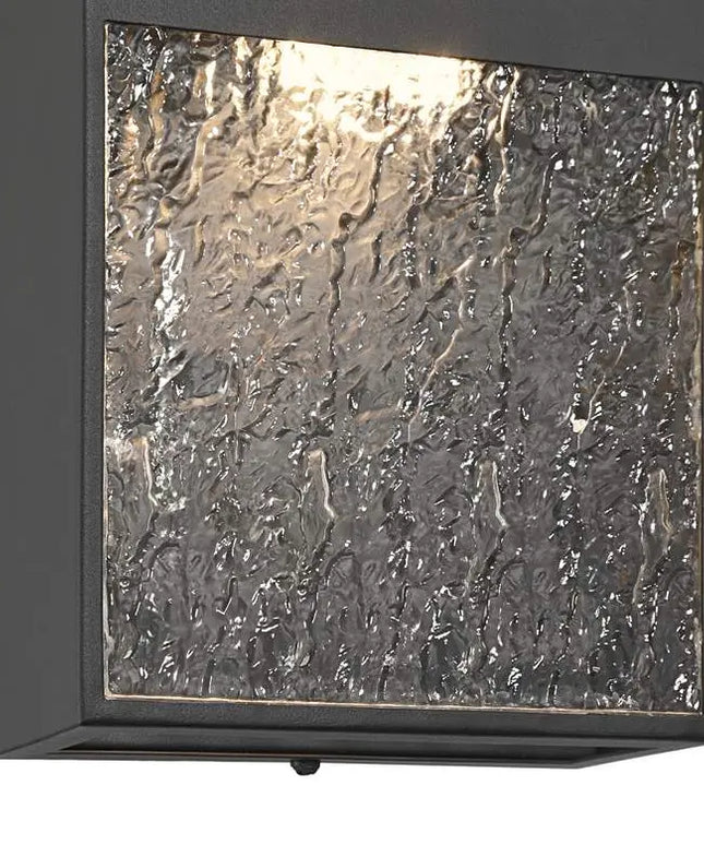 Possini Euro Sofia 8 1/2"H Black and Glass LED Wall Sconce Set of 2 Possini Euro Design