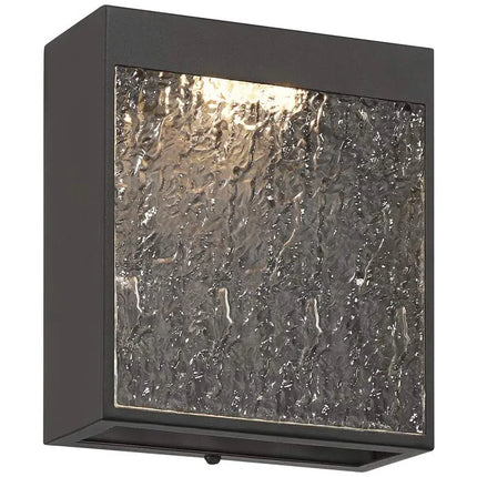 Possini Euro Sofia 8 1/2"H Black and Glass LED Wall Sconce Set of 2 Possini Euro Design