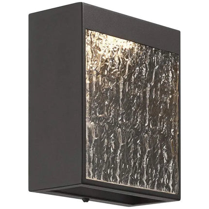 Possini Euro Sofia 8 1/2"H Black and Glass LED Wall Sconce Set of 2 Possini Euro Design