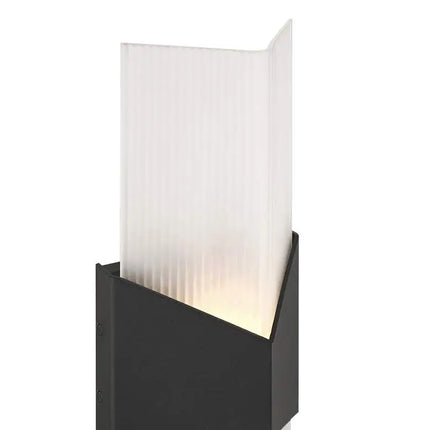 Possini Euro Tux 18"H Black and White LED Outdoor Wall Light Set of 2 Possini Euro Design