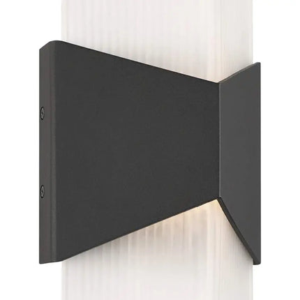 Possini Euro Tux 18"H Black and White LED Outdoor Wall Light Set of 2 Possini Euro Design