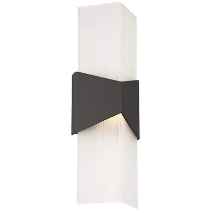 Possini Euro Tux 18"H Black and White LED Outdoor Wall Light Set of 2 Possini Euro Design