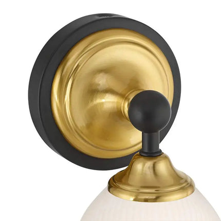 Possini Euro Zaragoza 9 1/2" High Gold and Black Wall Sconce Set of 2 Possini Euro Design