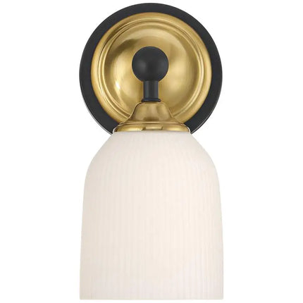 Possini Euro Zaragoza 9 1/2" High Gold and Black Wall Sconce Set of 2 Possini Euro Design