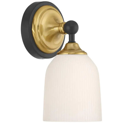Possini Euro Zaragoza 9 1/2" High Gold and Black Wall Sconce Set of 2 Possini Euro Design