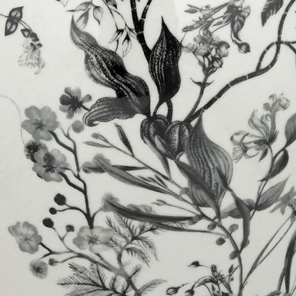 Prentiss 21" High Black and White Ceramic Ginger Jar with Lid Dahlia Studios