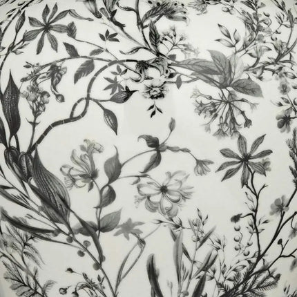 Prentiss 21" High Black and White Ceramic Ginger Jar with Lid Dahlia Studios