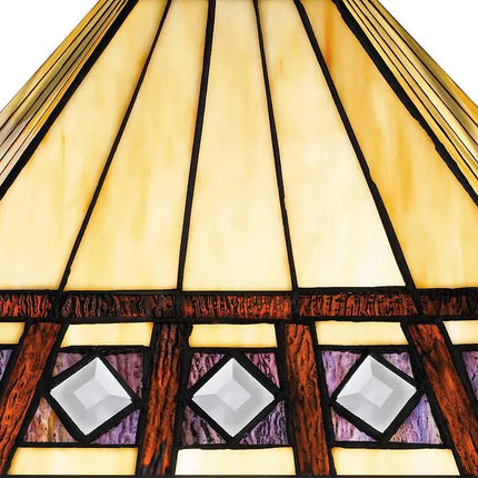 Quoizel Chardonnay 23" High 2-Light Matte Black Mission Table Lamp Quoizel