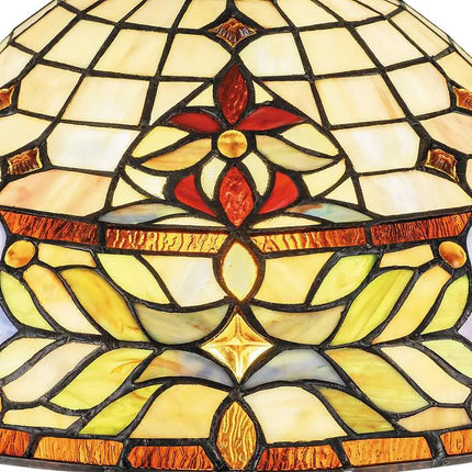 Quoizel Quinn 22 1/2" High Bronze Tiffany-Style Accent Table Lamp Quoizel