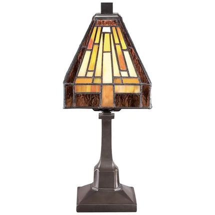 Quoizel Stephen 12" High Vintage Bronze Tiffany Style Accent Lamp Quoizel