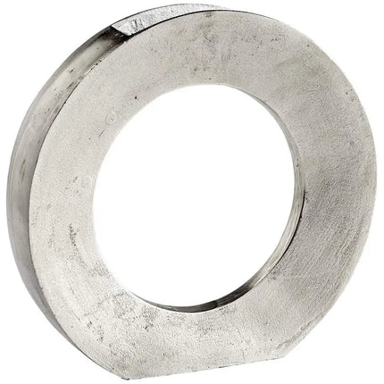 Rise and Shine 15" Wide Raw Nickel Modern Vase Cyan Design