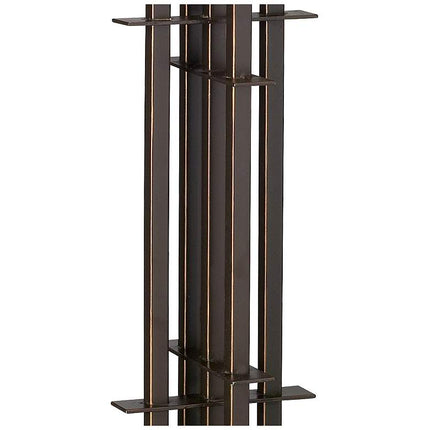 Robert Louis Tiffany 26 1/4" Wrought Iron and Glass Table Lamp