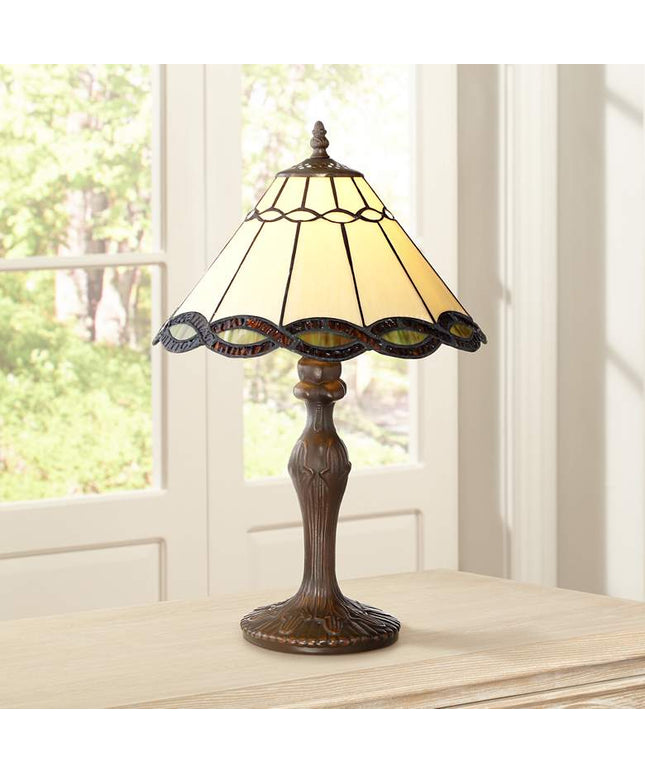 Robert Louis Tiffany Camile 18 1/2" High Tiffany-Stye Accent Lamp