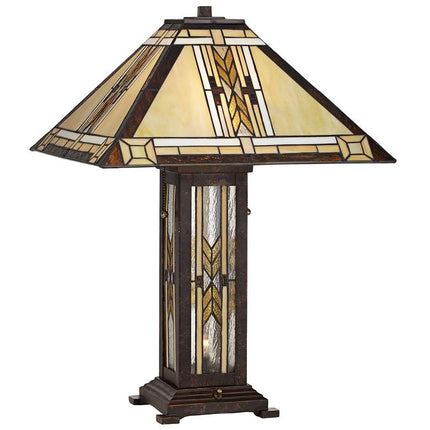 Robert Louis Tiffany Drake 25 1/2" Mission Night Light Table Lamp