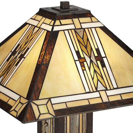 Robert Louis Tiffany Drake 25 1/2" Mission Night Light Table Lamp