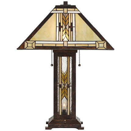 Robert Louis Tiffany Drake 25 1/2" Mission Night Light Table Lamp