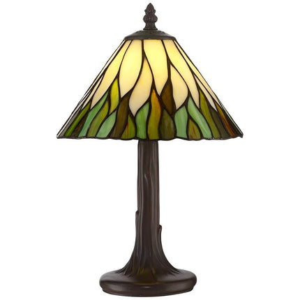 Robert Louis Tiffany Foglia 14 1/2" High Glass Shade Accent Table Lamp