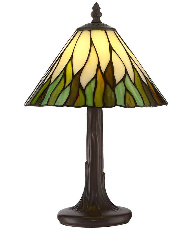 Robert Louis Tiffany Foglia 14 1/2" High Glass Shade Accent Table Lamp