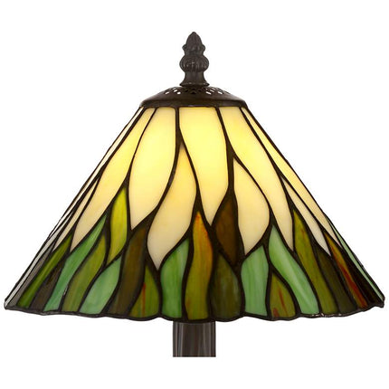 Robert Louis Tiffany Foglia 14 1/2" High Glass Shade Accent Table Lamp