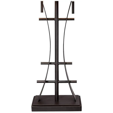 Robert Louis Tiffany Jewel Tone Tiffany-Style Art Glass Lamp with Dimmer