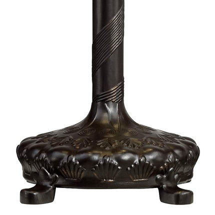 Robert Louis Tiffany Peacock 26" Art Glass Tiffany Style Table Lamp