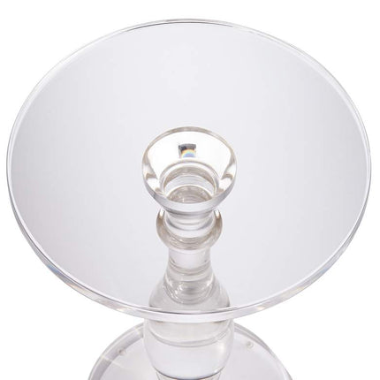 Rosaline 13 1/4" Wide Clear Acrylic Pedestal Side Table
