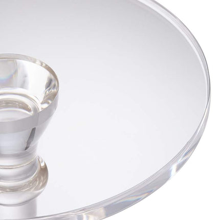 Rosaline 13 1/4" Wide Clear Acrylic Pedestal Side Table