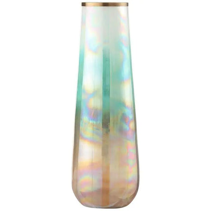Rowan 22" High Iridescent Multi-Hued Glass Vase Crestview Collection