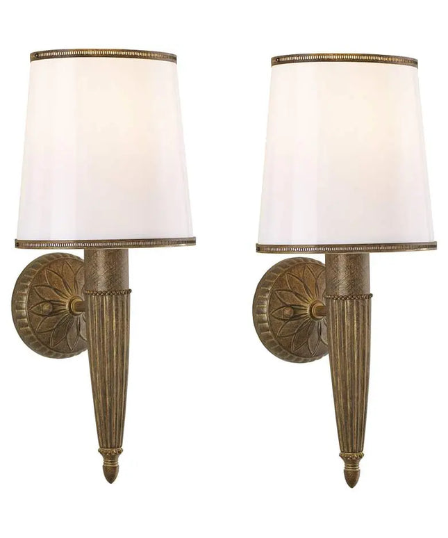 Serina 19" High Golden Harvest Wall Sconce Set of 2 Regency Hill