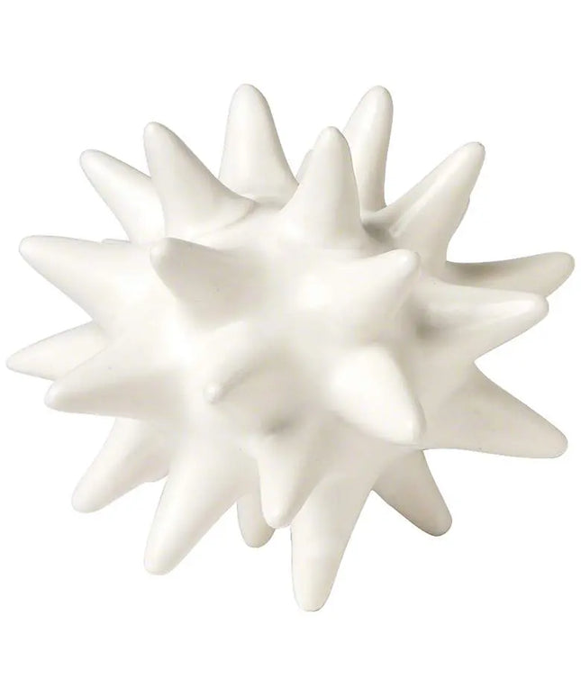 Small Matte White 4" High Ceramic Urchin Sculpture Quoizel