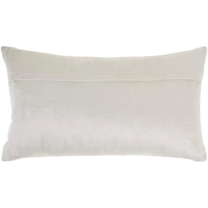 Sofia Ivory Beaded Stripes 21" x 12" Throw Pillow Vision