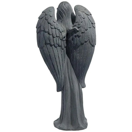 Standing Angel 25" High Faux Greystone Indoor-Outdoor Statue Quoizel