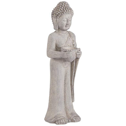 Standing Buddha 32" High Gray Indoor-Outdoor Statue
